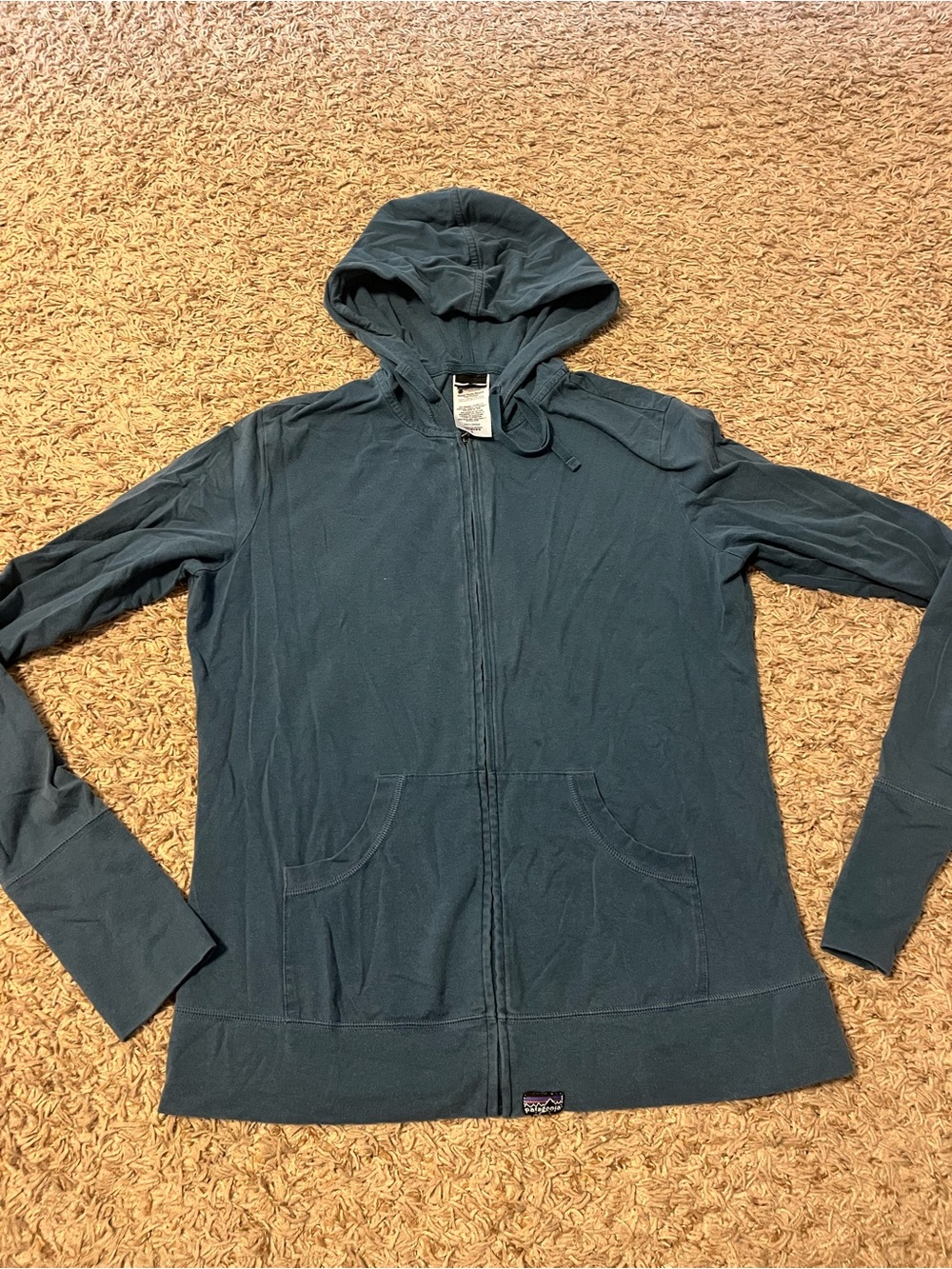 Women's Patagonia Teal Zip-Up Hoodie Jacket